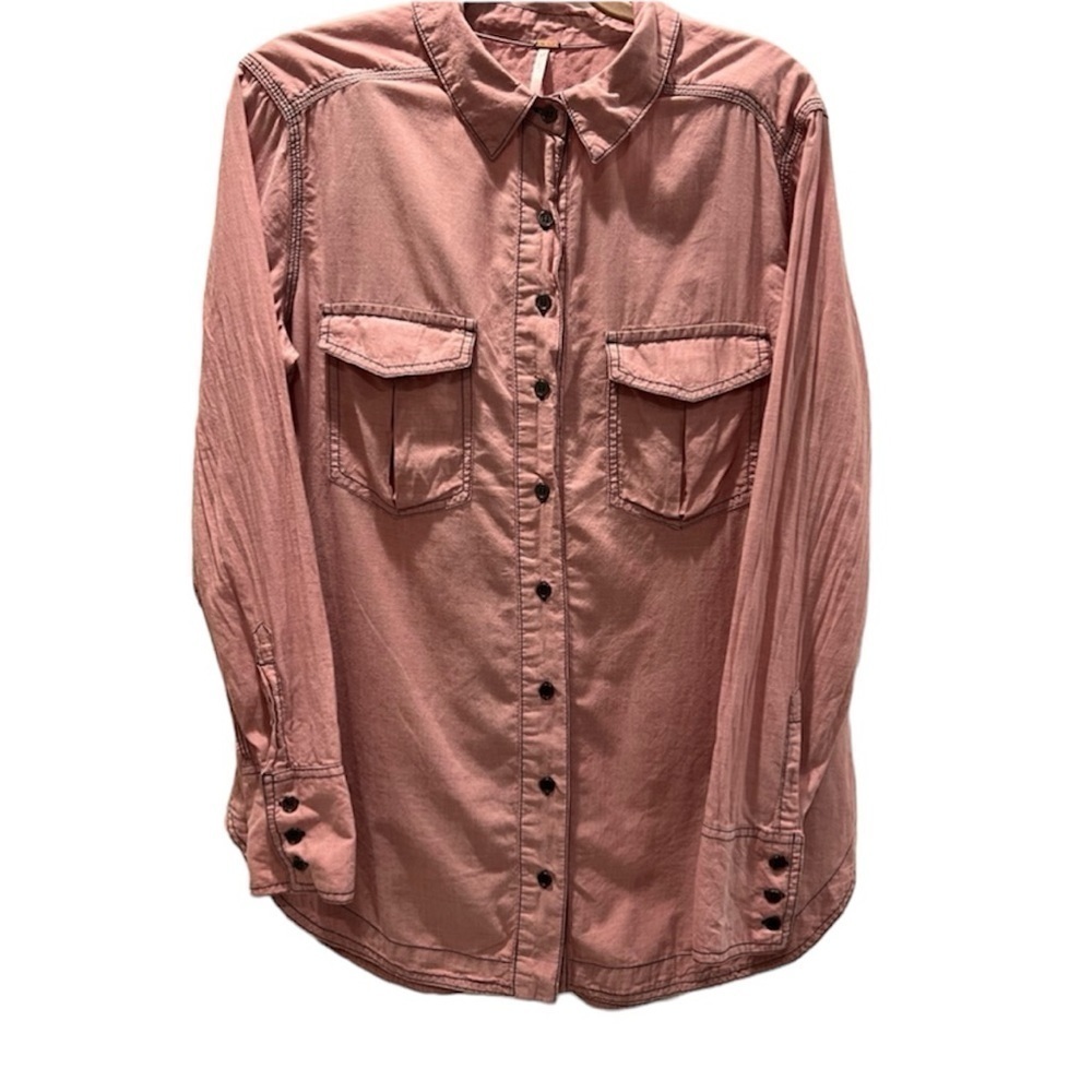 FREE PEOPLE Oversized Buttondown